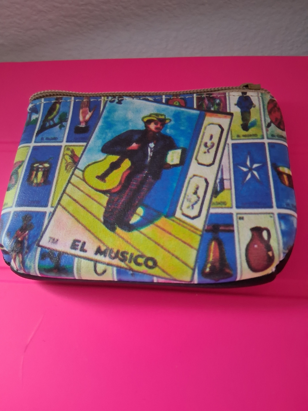 El Musico from Mexican Loteria Coin purse.